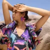 Oliphant Kauai Earrings- Purple