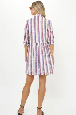 Oliphant Long Sleeve Shirt Dress Mini- Haveli Peri