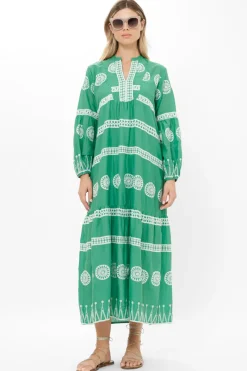 Oliphant Long Sleeve Yoke Maxi- Soleil Sage