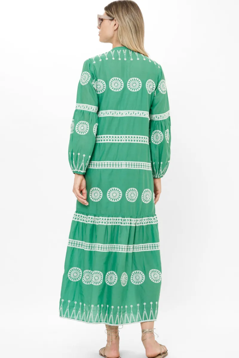 Oliphant Long Sleeve Yoke Maxi- Soleil Sage
