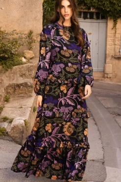 Oliphant Mock Neck Maxi- Turin Peri