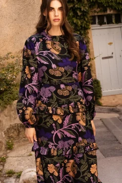 Oliphant Mock Neck Maxi- Turin Peri