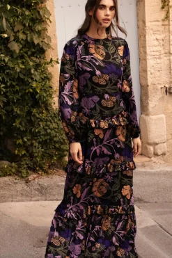 Oliphant Mock Neck Maxi- Turin Peri