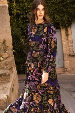 Oliphant Mock Neck Maxi- Turin Peri