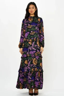 Oliphant Mock Neck Maxi- Turin Peri