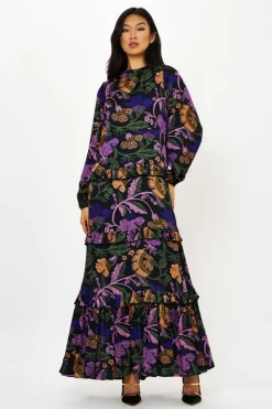 Oliphant Mock Neck Maxi- Turin Peri