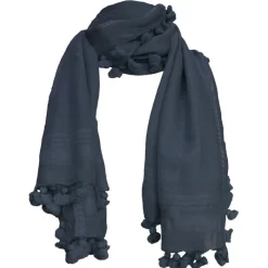 Oliphant Navy Tassel Scarf