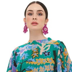 Oliphant Neptune Earrings- Shiny Pink