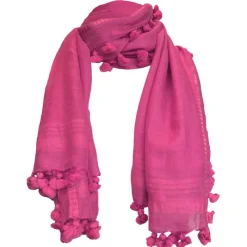 Oliphant Pink Tassel Scarf