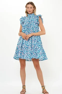 Oliphant Pintuck Ruffle Mini- Lingon Wine