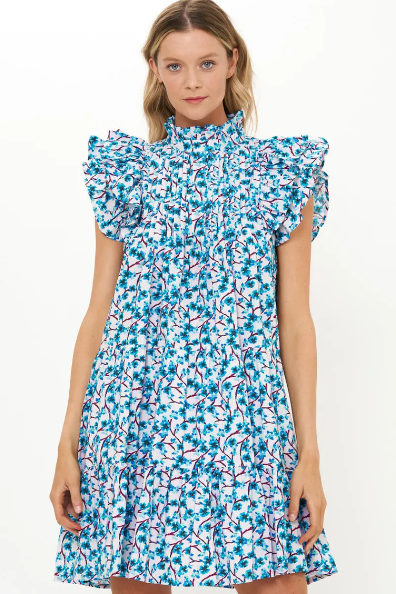 Oliphant Pintuck Ruffle Mini- Lingon Wine