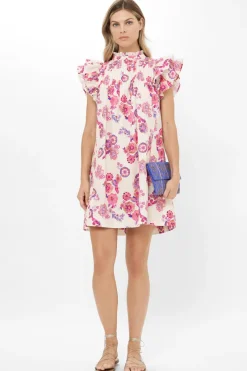 Oliphant Pintuck Ruffle Mini- Pretoria Pink