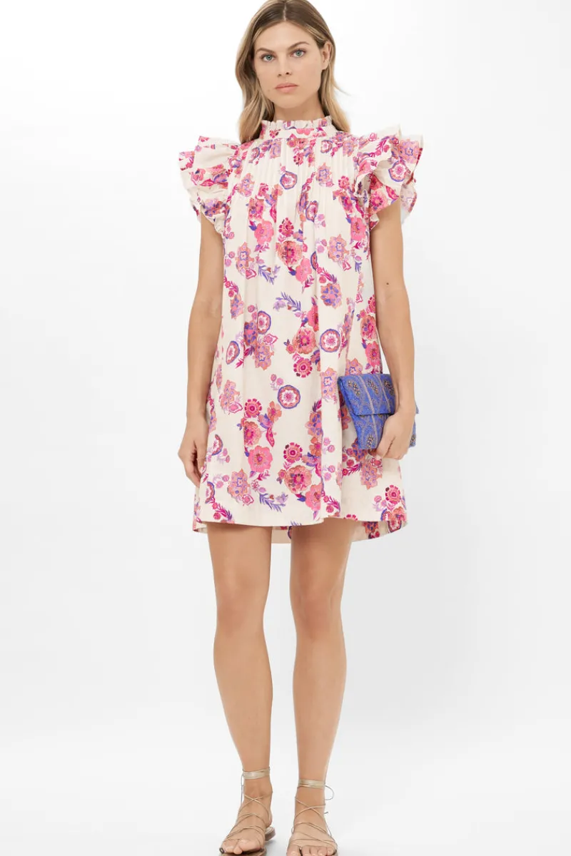 Oliphant Pintuck Ruffle Mini- Pretoria Pink