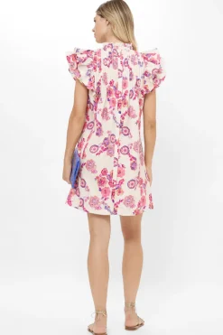 Oliphant Pintuck Ruffle Mini- Pretoria Pink