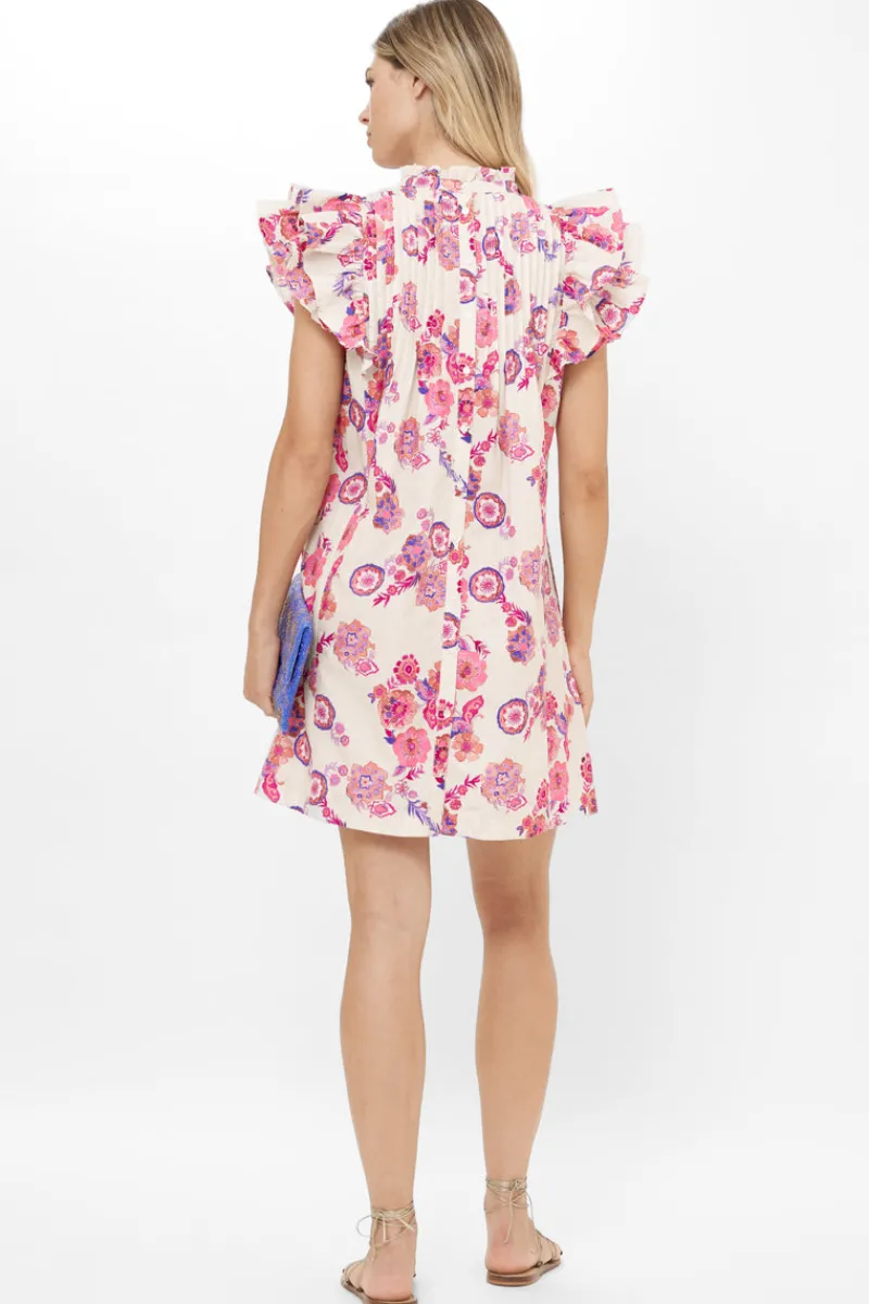 Oliphant Pintuck Ruffle Mini- Pretoria Pink