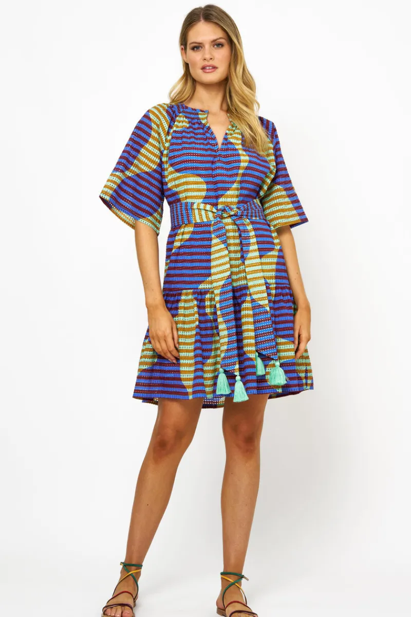 Oliphant Raglan Belted Mini- Haring Blue