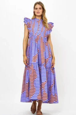 Oliphant Scallop Pintuck Maxi- Haring Peri
