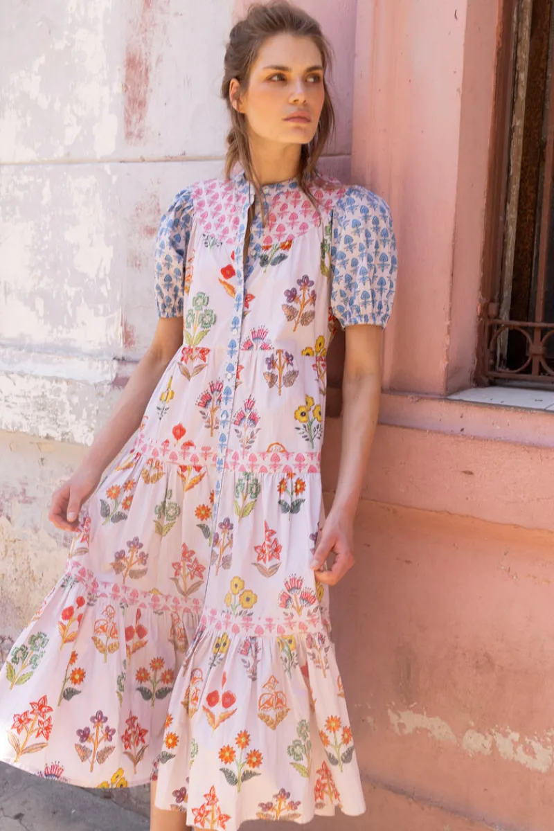 Oliphant Scoop Tiered Midi- Provence Blue