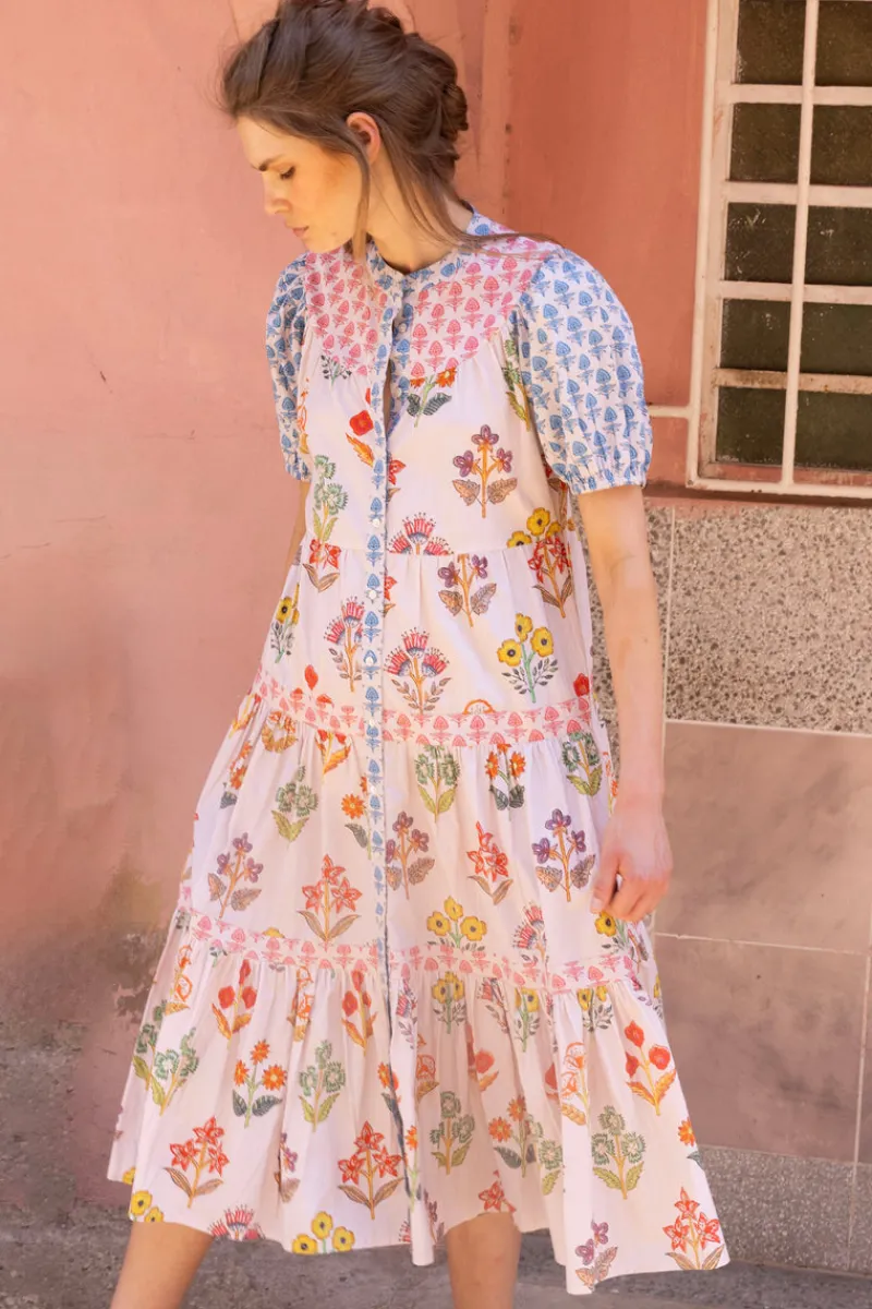 Oliphant Scoop Tiered Midi- Provence Blue