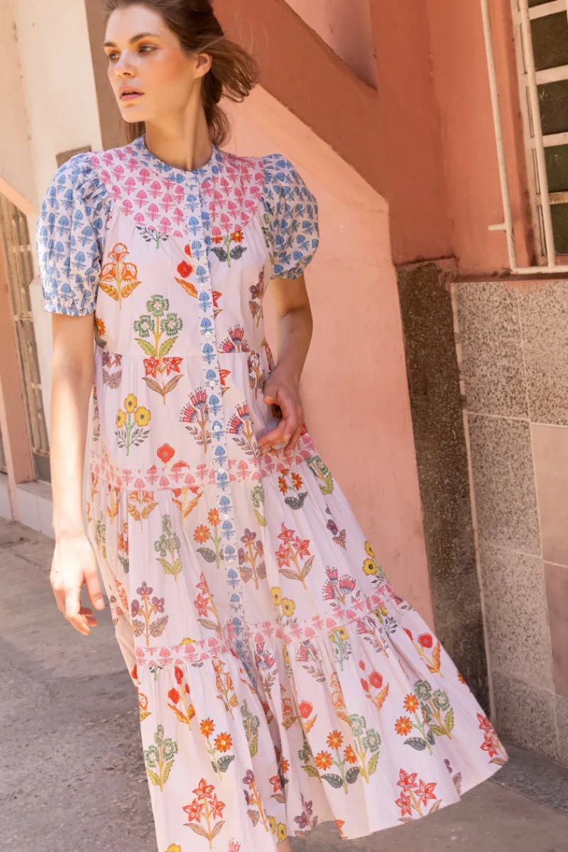 Oliphant Scoop Tiered Midi- Provence Blue