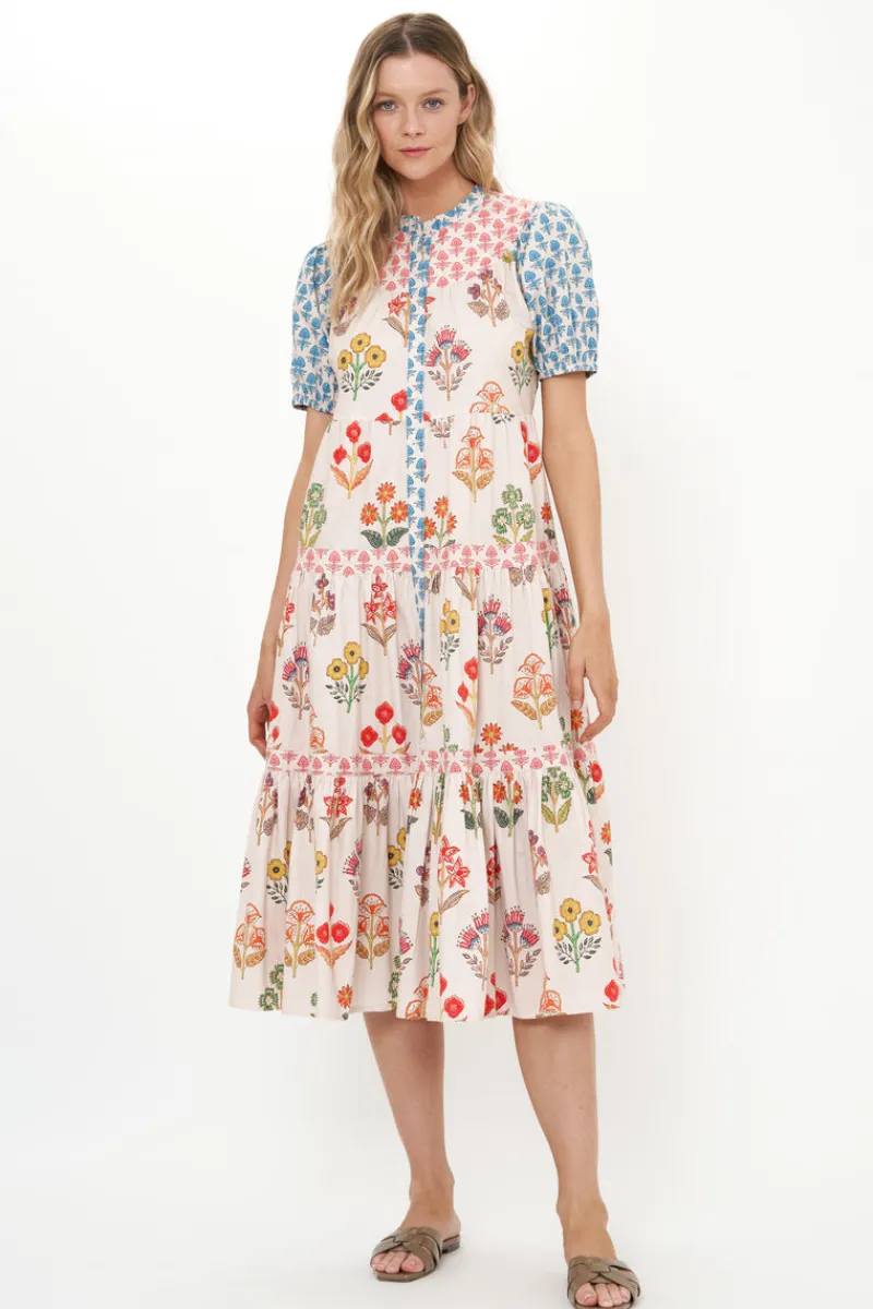 Oliphant Scoop Tiered Midi- Provence Blue