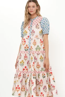 Oliphant Scoop Tiered Midi- Provence Blue