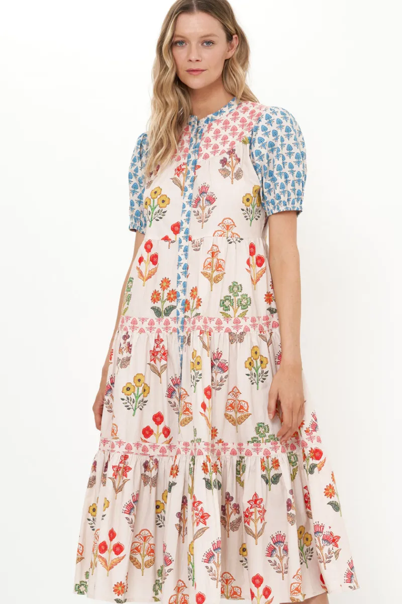 Oliphant Scoop Tiered Midi- Provence Blue