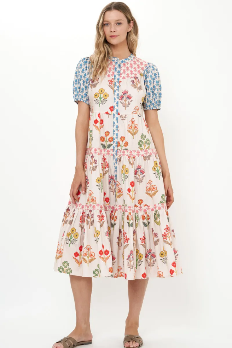 Oliphant Scoop Tiered Midi- Provence Blue