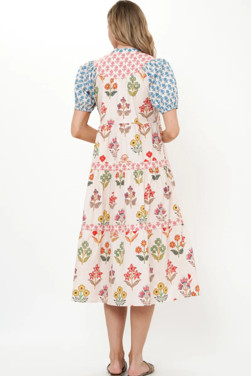 Oliphant Scoop Tiered Midi- Provence Blue