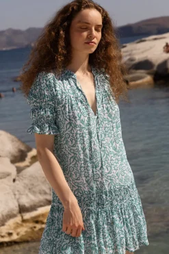 Oliphant Smocked Drop Mini- Cypress Jade