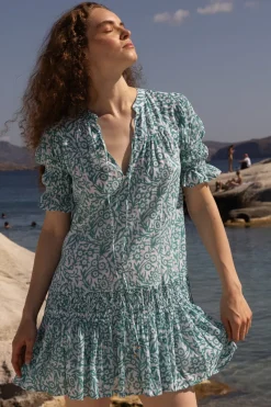 Oliphant Smocked Drop Mini- Cypress Jade