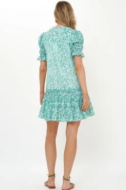 Oliphant Smocked Drop Mini- Cypress Jade