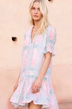 Oliphant Smocked Drop Mini- Samode Green