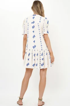 Oliphant Smocked Drop Mini- Wicklow Blue