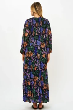 Oliphant Smocked Top Maxi- Turin Peri