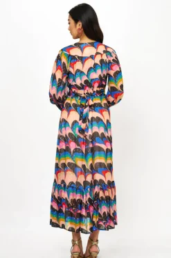Oliphant Tie Back Maxi- Venice Blue