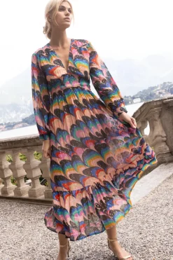 Oliphant Tie Back Maxi- Venice Blue