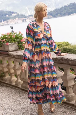 Oliphant Tie Back Maxi- Venice Blue