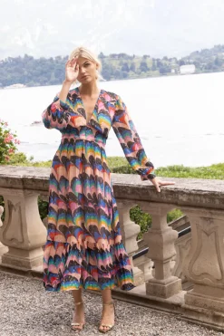 Oliphant Tie Back Maxi- Venice Blue