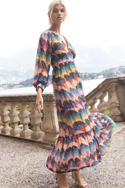 Oliphant Tie Back Maxi- Venice Blue