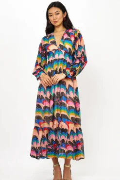 Oliphant Tie Back Maxi- Venice Blue