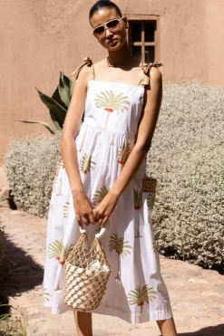 Oliphant Tie Strap Pocket Midi- Canary Green