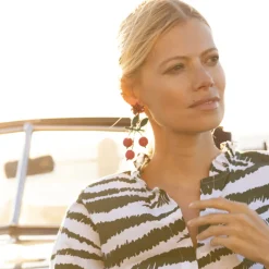 Oliphant Tobago Earrings- Green