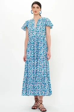 Oliphant V-Neck Maxi- Lingon Wine