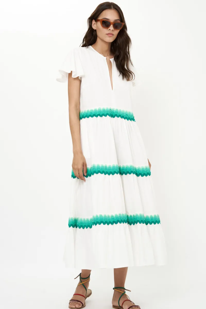 Oliphant V-Neck Maxi- Pacifica Aqua