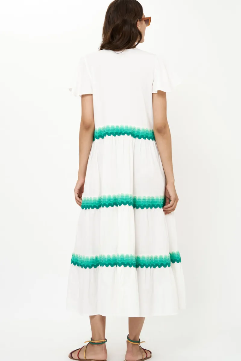 Oliphant V-Neck Maxi- Pacifica Aqua