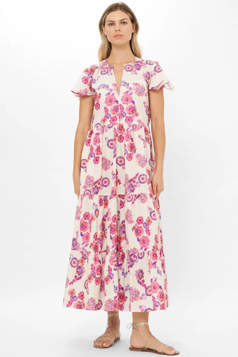 Oliphant V-Neck Maxi- Pretoria Pink
