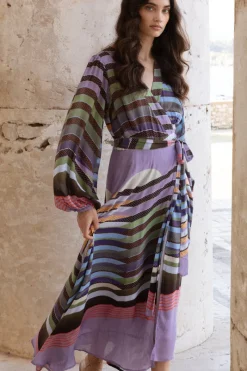Oliphant Wrap Dress- Solstice Lilac