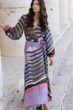 Oliphant Wrap Dress- Solstice Lilac