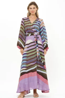 Oliphant Wrap Dress- Solstice Lilac